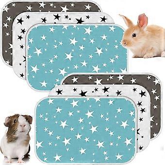 Guinea pig cage mats are reusable, absorbent, washable, and suitable for small animals, puppies, and hamsters. 3Style type ( 50 x 70centimeter)