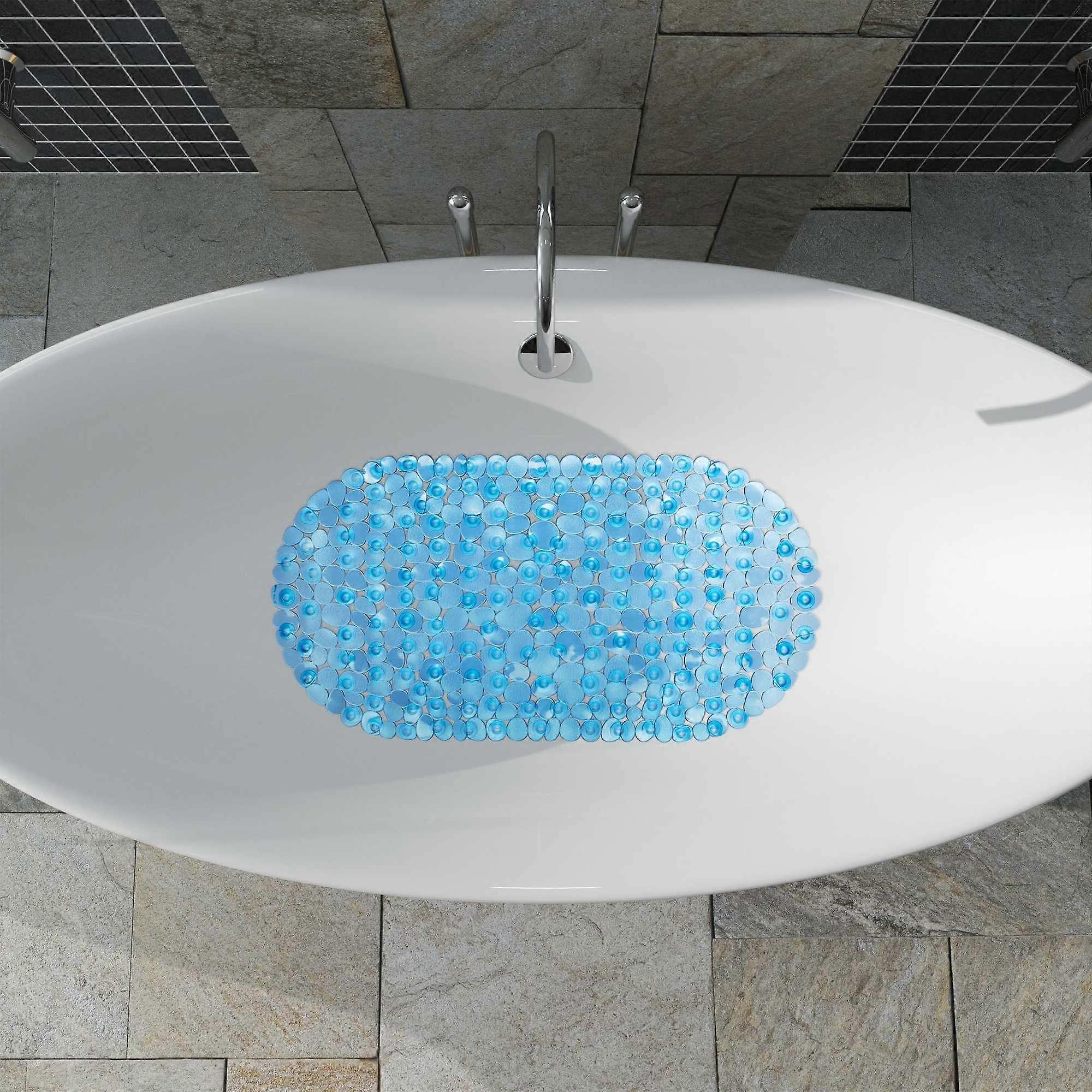 Bath rug in stone look