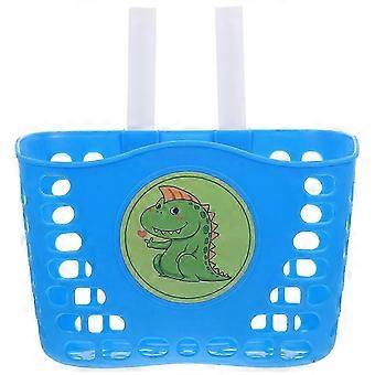 Pegatina de dinosaurio para cesta de bicicleta con dibujos animados - Almacenamiento para bicicletas y patinetes infantiles - Seguro y duradero