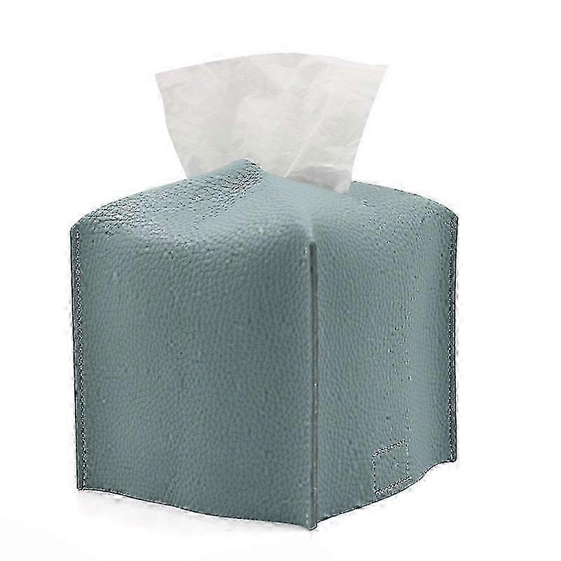 Gray Square Tissue Box Decorative Lid compatible with Storage Box