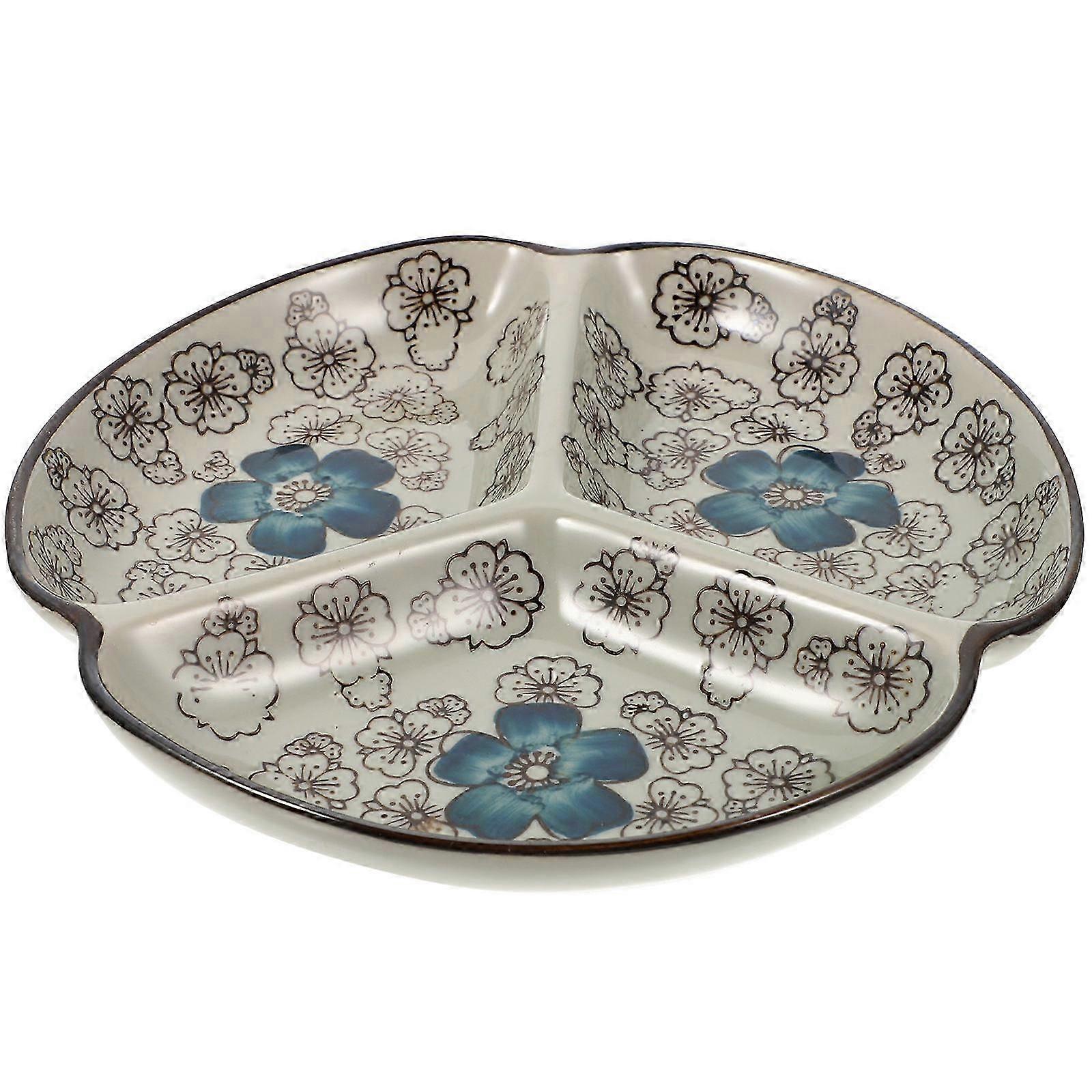 Food Serving Plate Divided Diet Dinner Plate Multi-function Serving Plate Home Accessory