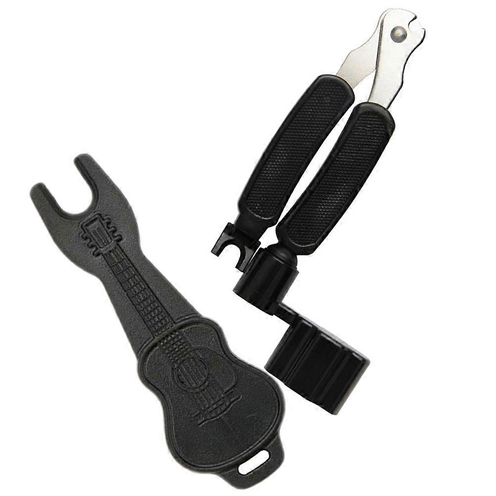 2pcs Guitar String Cutter Bridge Pin Puller Bass String Reeling Tool Accessory