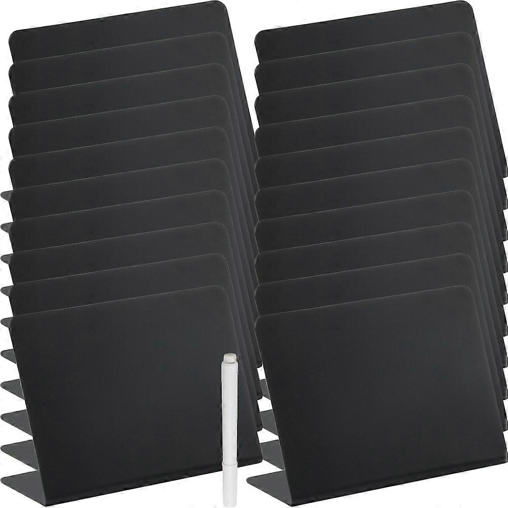 Mini Blackboard Sign Tabletop Erasable Message Board for Writing 1Set