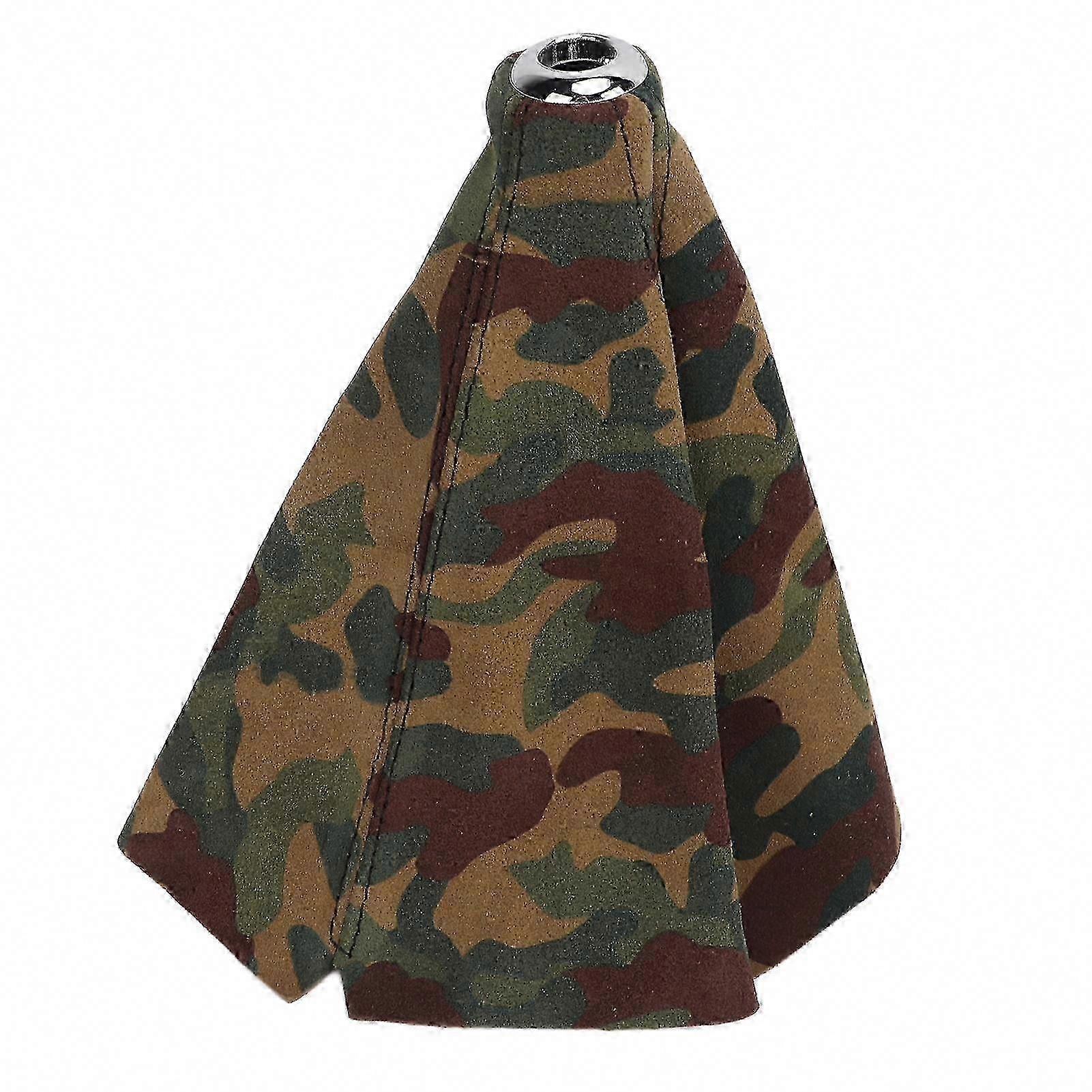 Camouflage Suede Car Shifter Head Cover Universal Manual Shift Boot Auto Accessory