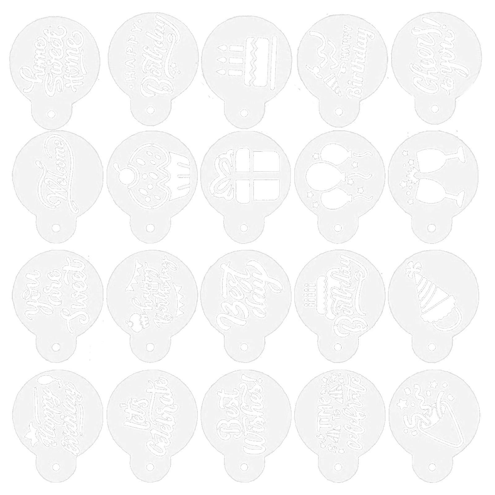 Different Pattern Cookie Stencils for Cake Decoration and Baking Art