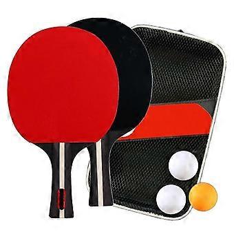 Table Tennis Paddle Pingpong Bat Set Table Tennis Handle Pingpong Training Bat Rubber Racket for Improving Table Tennis