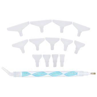 Blue Durable Diamond Drill Pen for DIY Use 1Set Plastic Nail Accessory