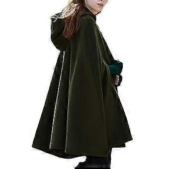 Vrouwen Hooded Cloak Cape Poncho Coat Baggy Casual Outwear Winter