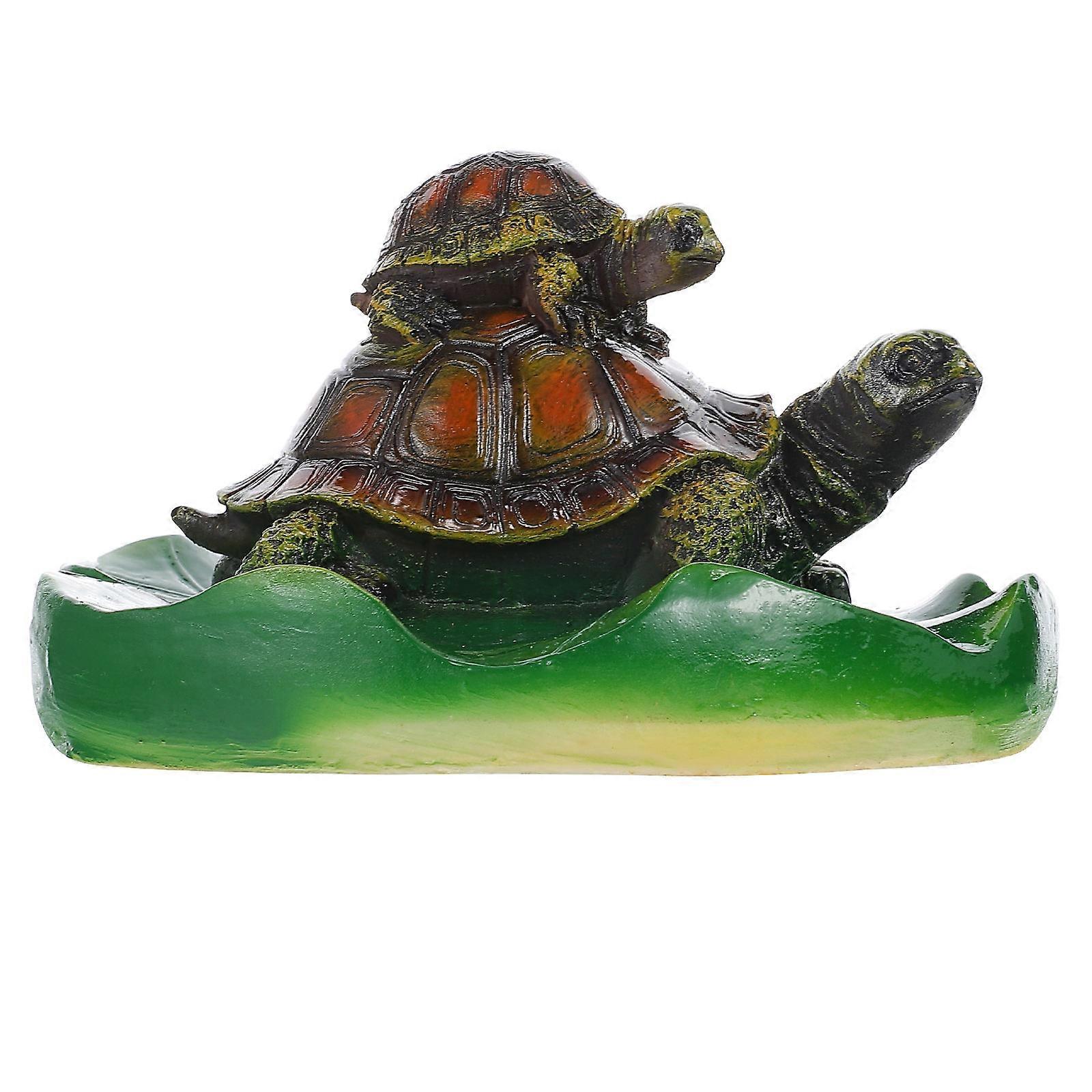 Floating Pond Decor for Decoration 2Pcs Simulation Turtle Figurines