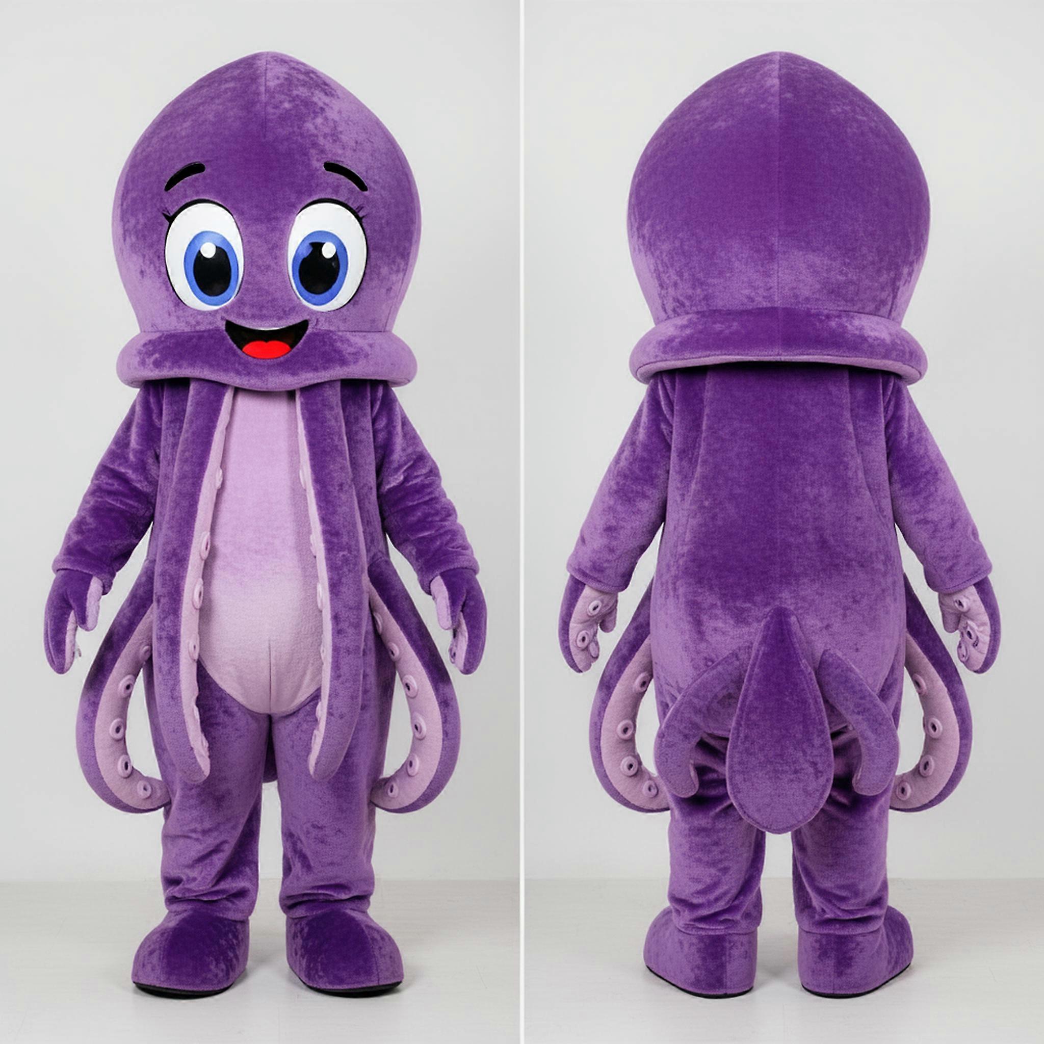 MASTICOT Purple Playful Squid Mascot