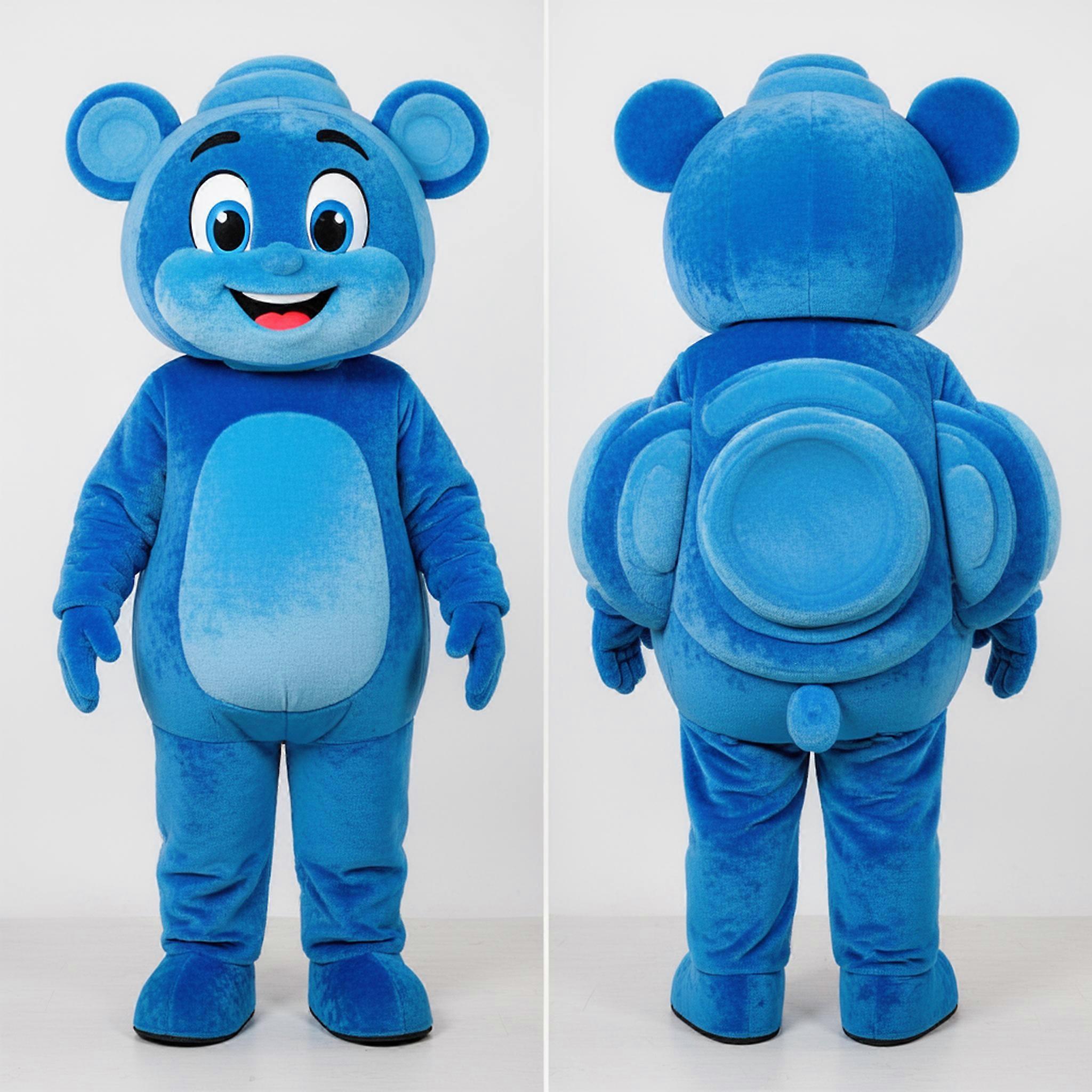 MASTICOT Vibrant Blue Balanced Plate Spinner Mascot