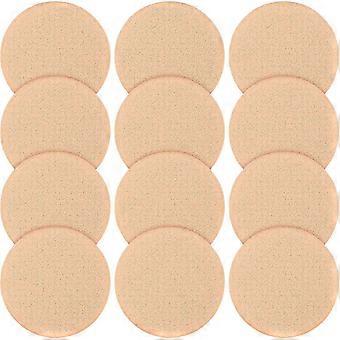 For    12 Pcs Round Make Up Sponges Powder Puff Blender Sponge Puffs Foam Sponges Applicator For     Liquid Foundation Makeup Cosmetic Cleanser Wet an