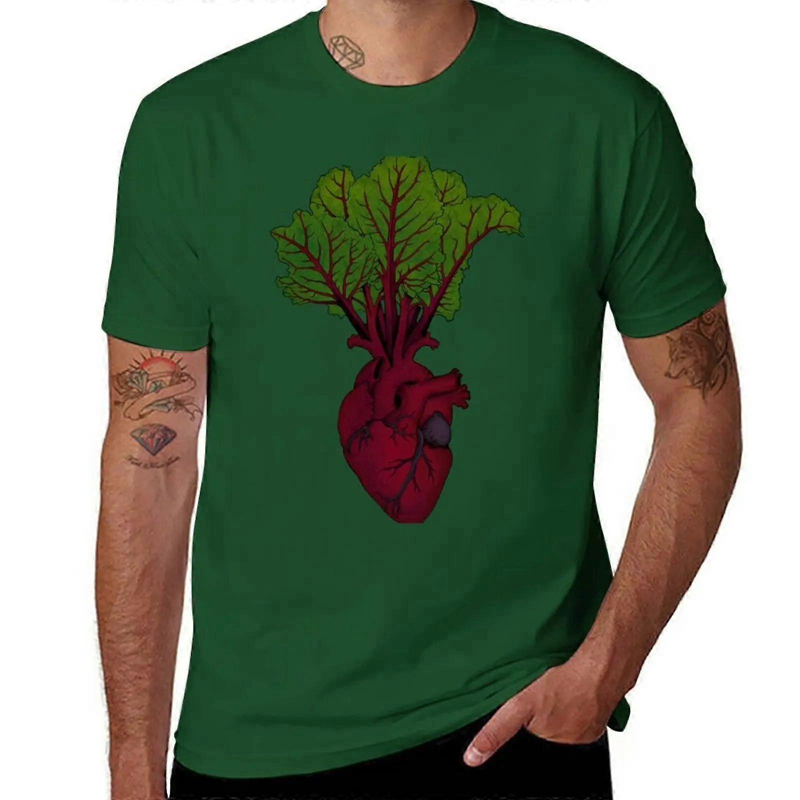 Heartbeet T-Shirt plus sizes quick drying oversizeds men clothes