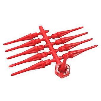 5 juegos de dardos electrónicos de punta suave con llave, repuesto de dardos 2BA, rosca, punta de plástico, accesorios de dardos de aguja, color rojo.