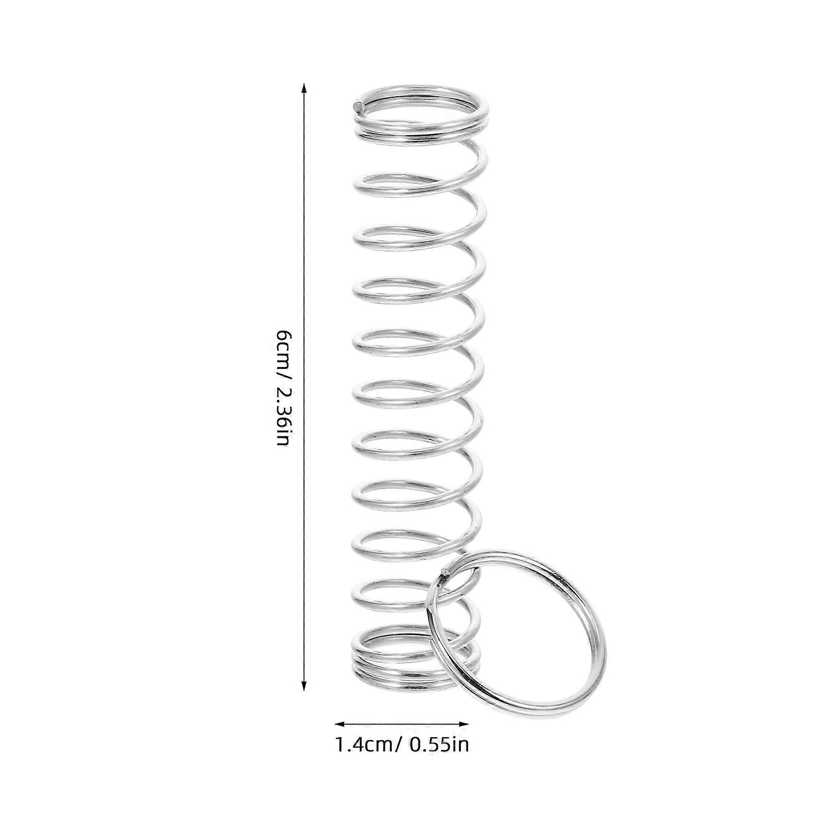 Spring Puzzle Gimmick Magic Performance Prop with Ring on Spring 10Pcs