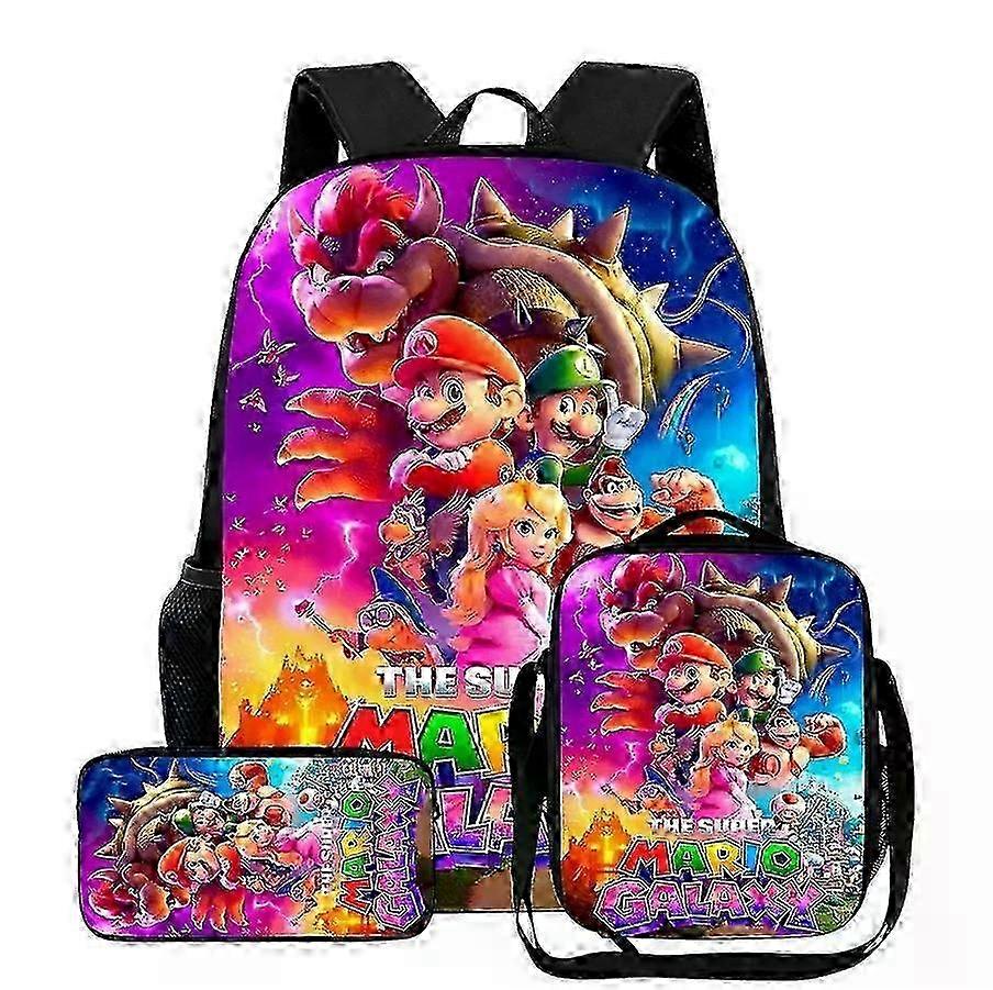 NEWSuper Mario Galaxy School Backpack 3PC_zmg