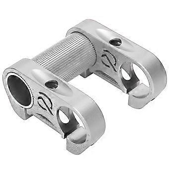 Adjustable Aluminum Alloy Handlebar Stem for Folding Bike, 25.4mm, Silver