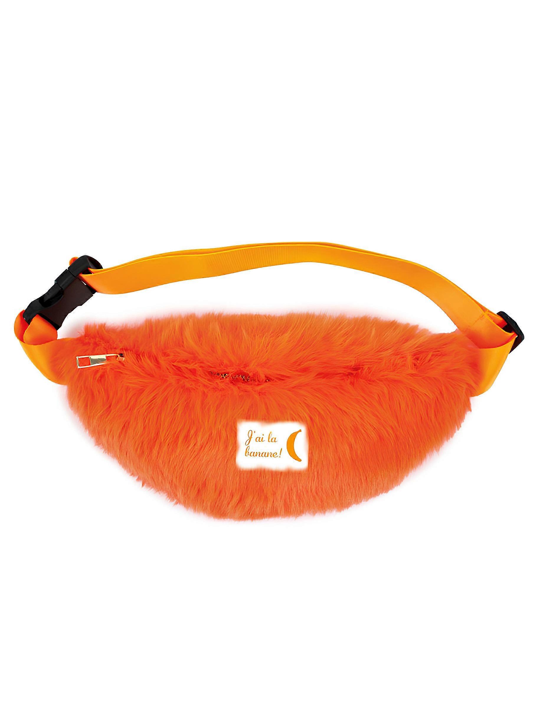 Sac banane à poils oranges