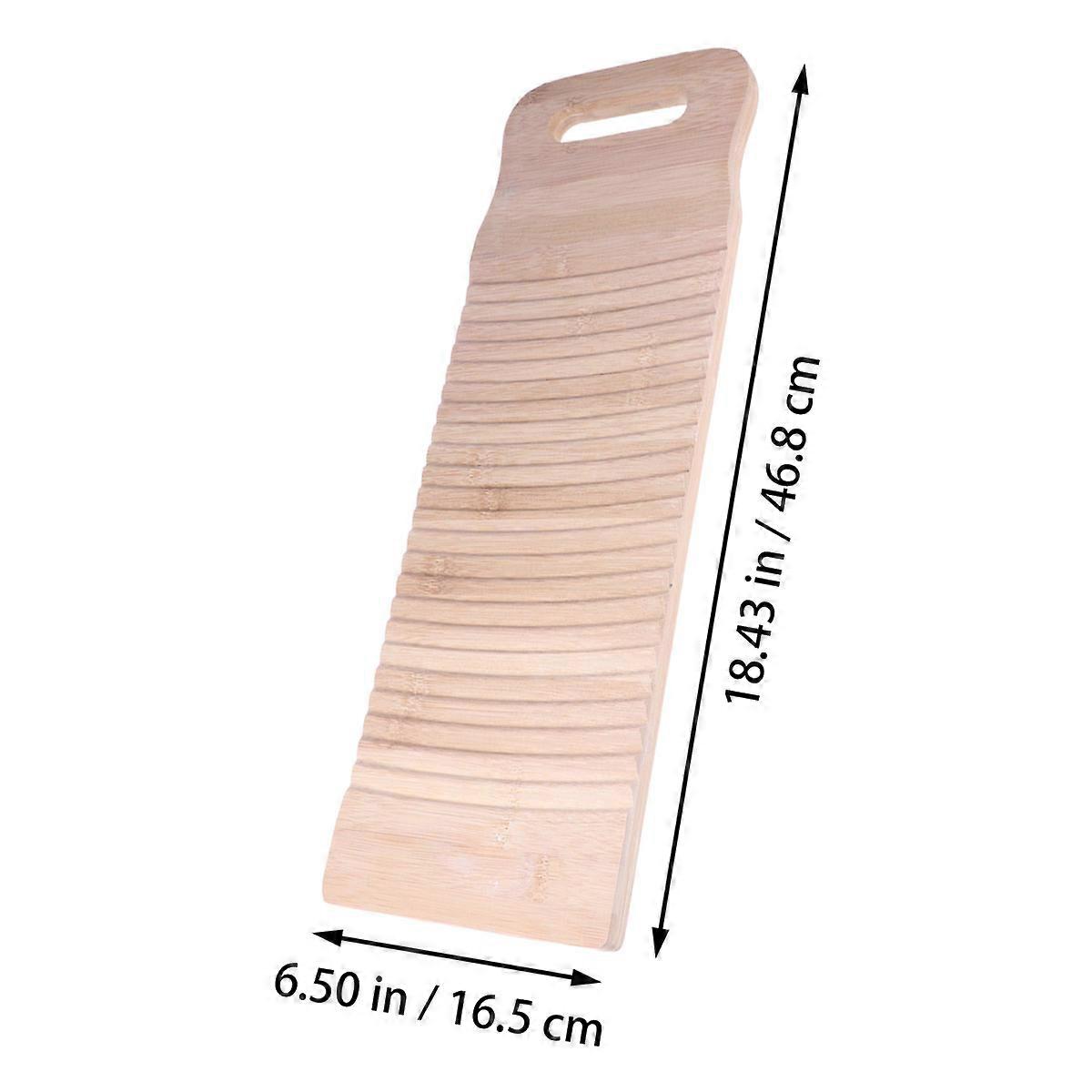 Washboard Solid Wooden Washboard for Rubbing Clothes on