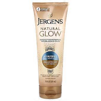 2 x Jergens, Natural Glow, Firming Daily Moisturizer, Medium to Deep, 7.5 fl oz (221 ml)