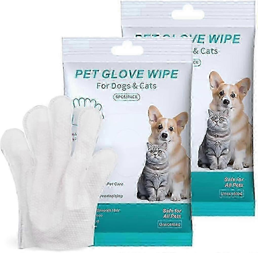 Dog Cat Cleaning Gloves 12pc Multi-Area