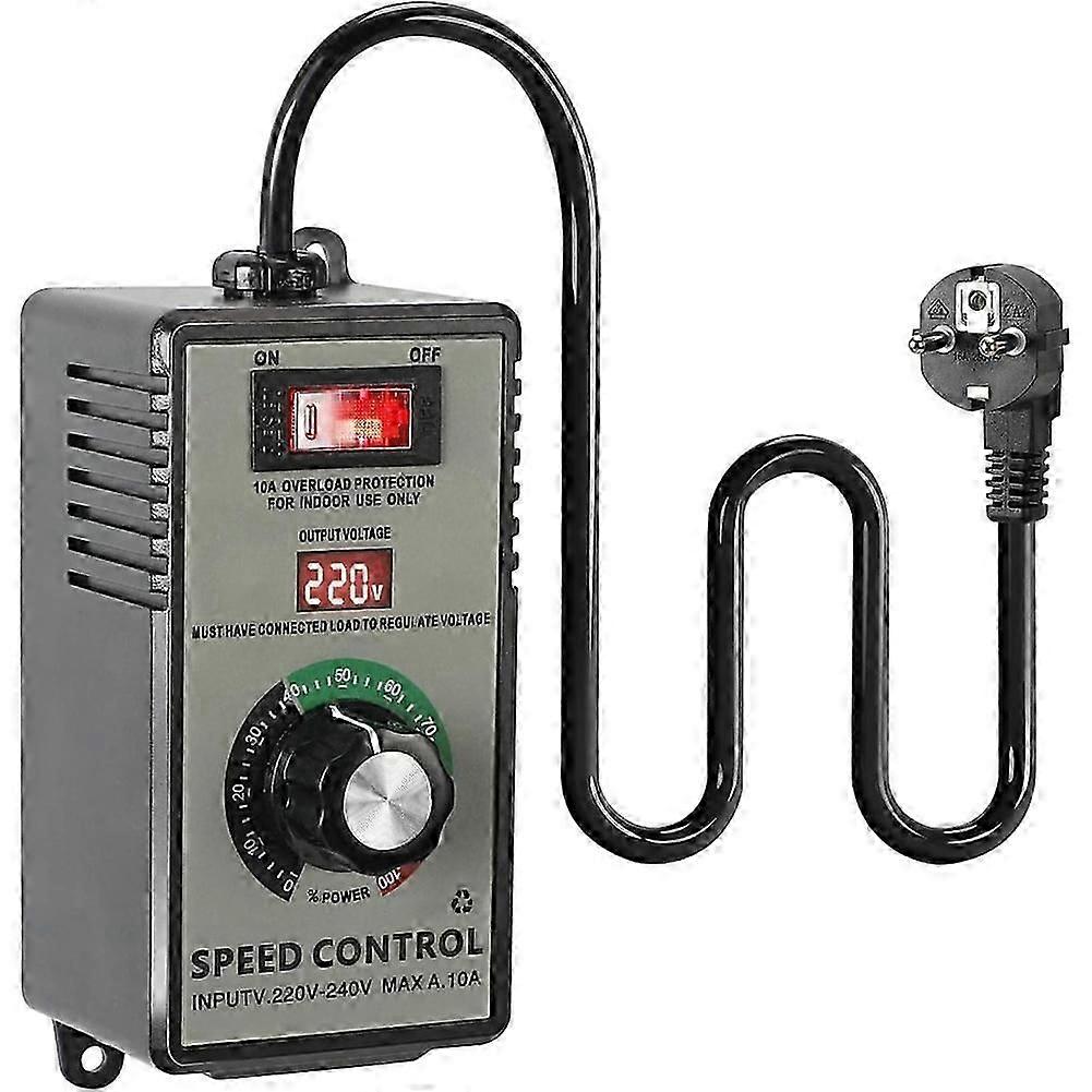 Speed Controller 230 V for Motor - Electronic Voltage Regulator with Continuous Speed Control,for Angle Grinders,Eu Plug