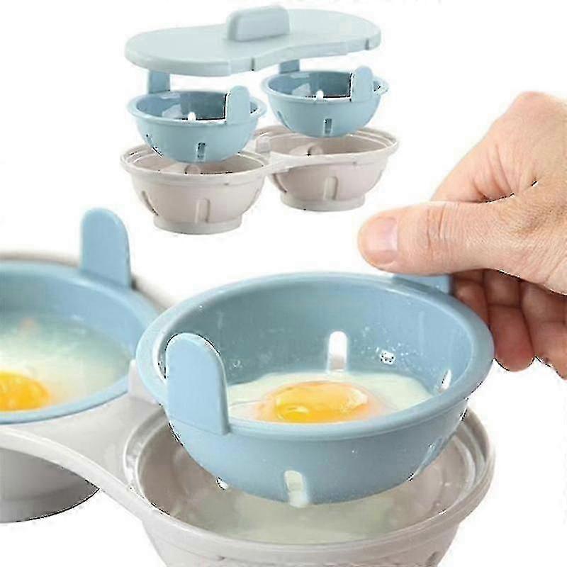 Creative Microwave Steamed Egg Box Egg Maker Poached Egg Steamer Kitchen Tools