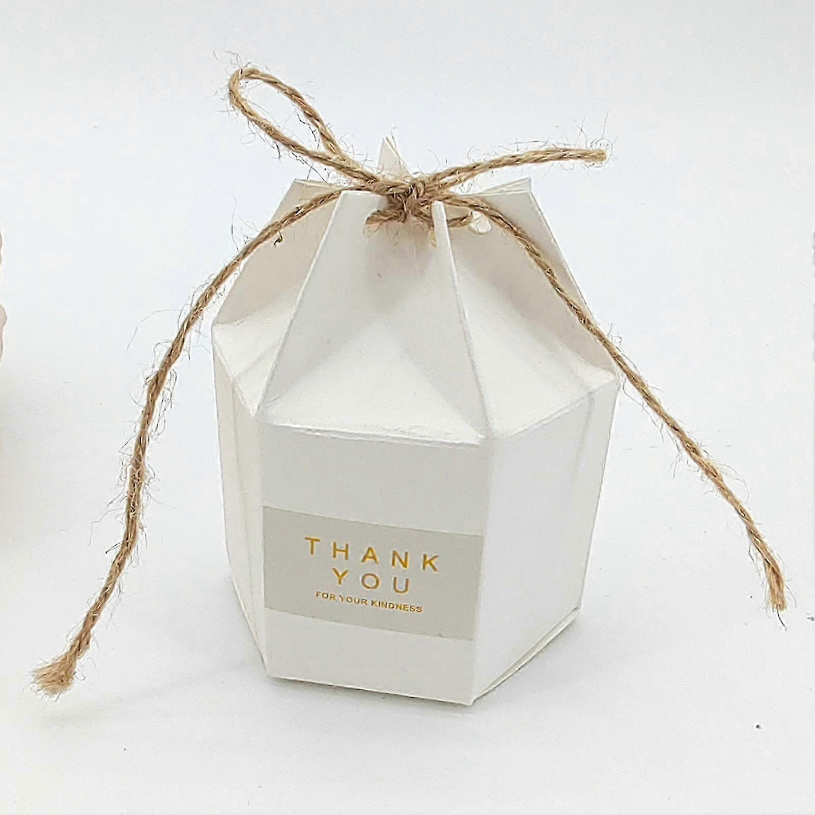 50pcs Eco-Friendly Hex Candy Boxes