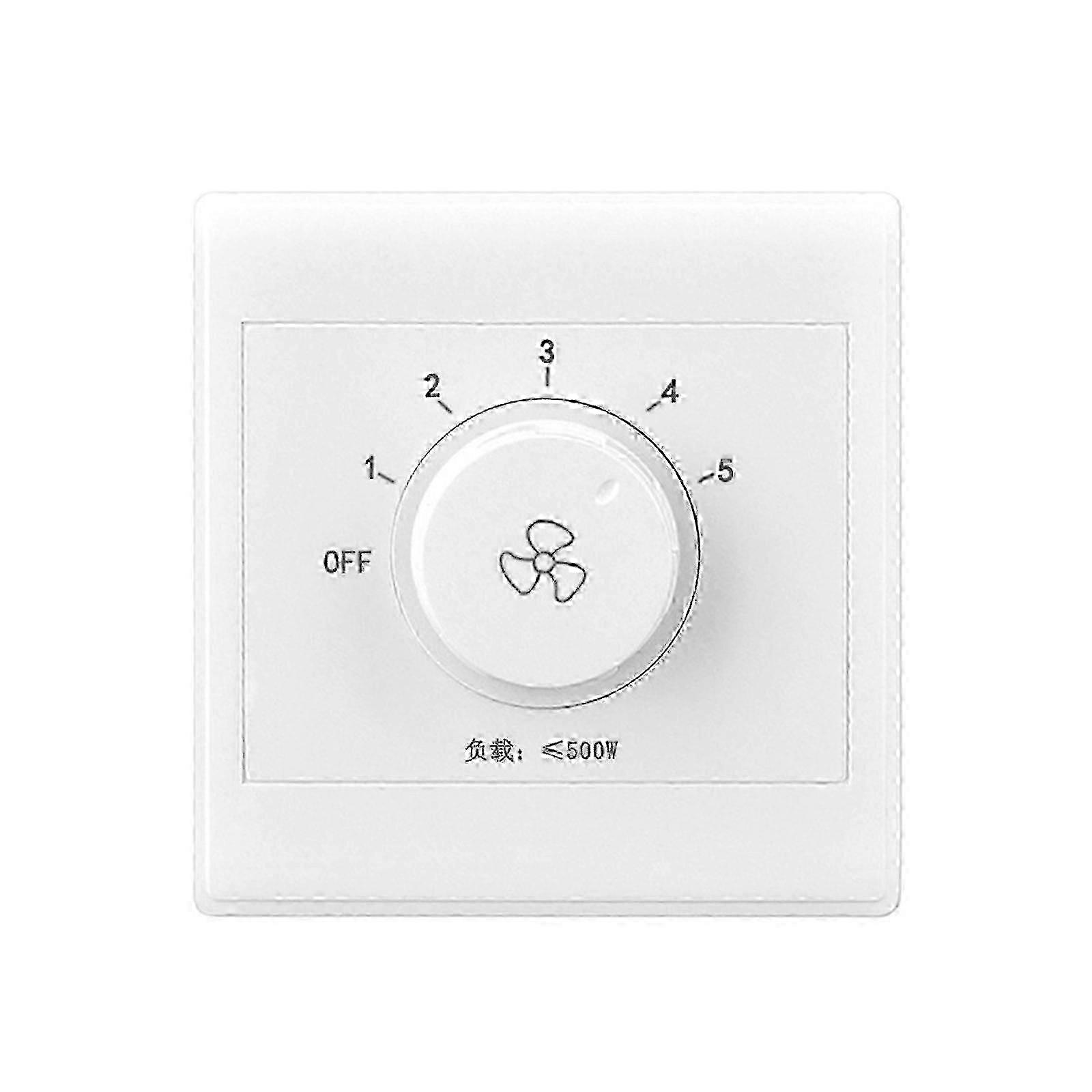 Ceiling Fan Speed Regulator 220V Adjustable Rotary Switch Wall Button