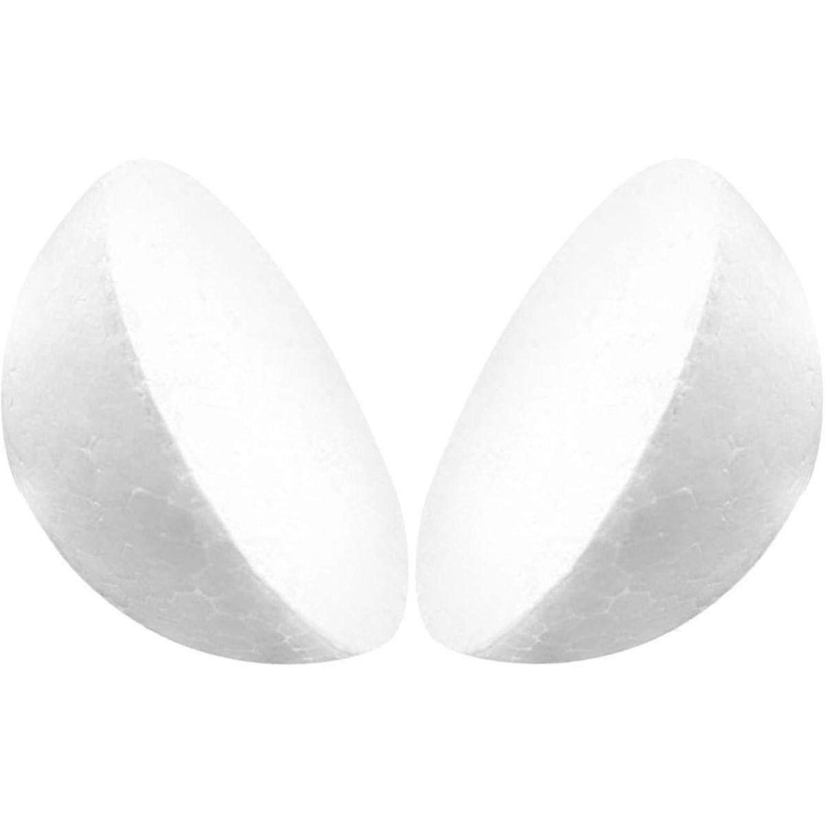 Ball White Half Sphere 2pcs Polystyrene Foam