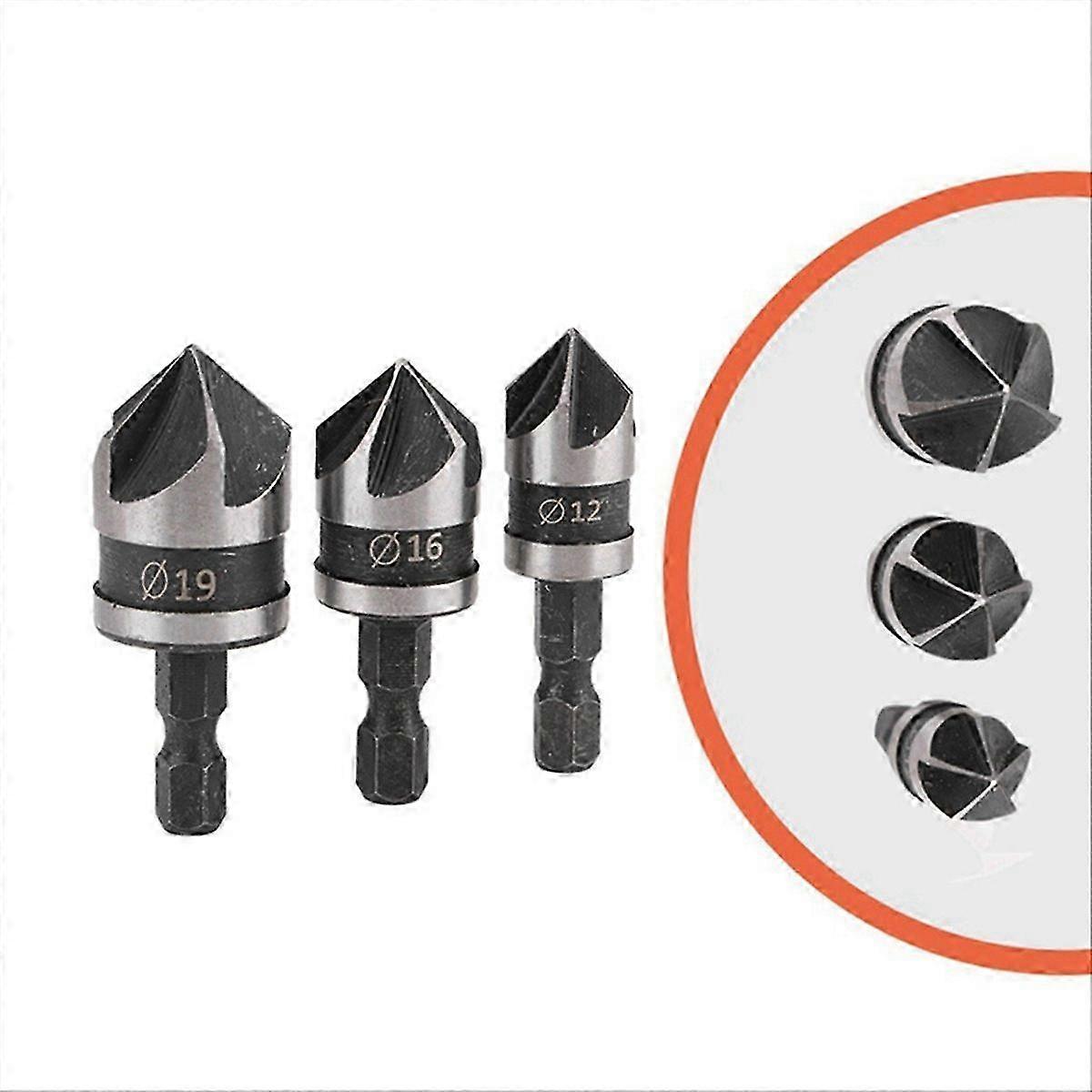 Hexagon Shank Five-Edge Chamfering Tools