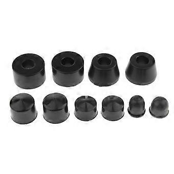 10Pcs Longboard Skateboard Bushings Conical Cylinder Bushing Black