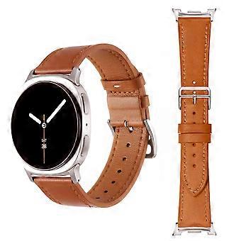 Brown  Replacement Leather Band Strap for Samsung Galaxy Watch 8 Classic 40mm 44mm 46mm