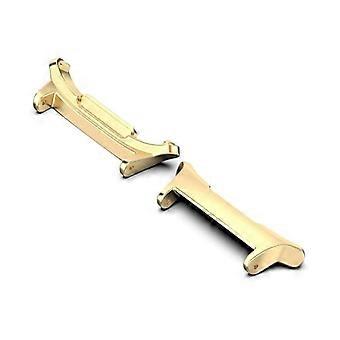 2PCS 22mm Stainless Steel Quick Fit Adapter for Samsung Galaxy Watch 7 Ultra 47mm Gold Replacement Connector