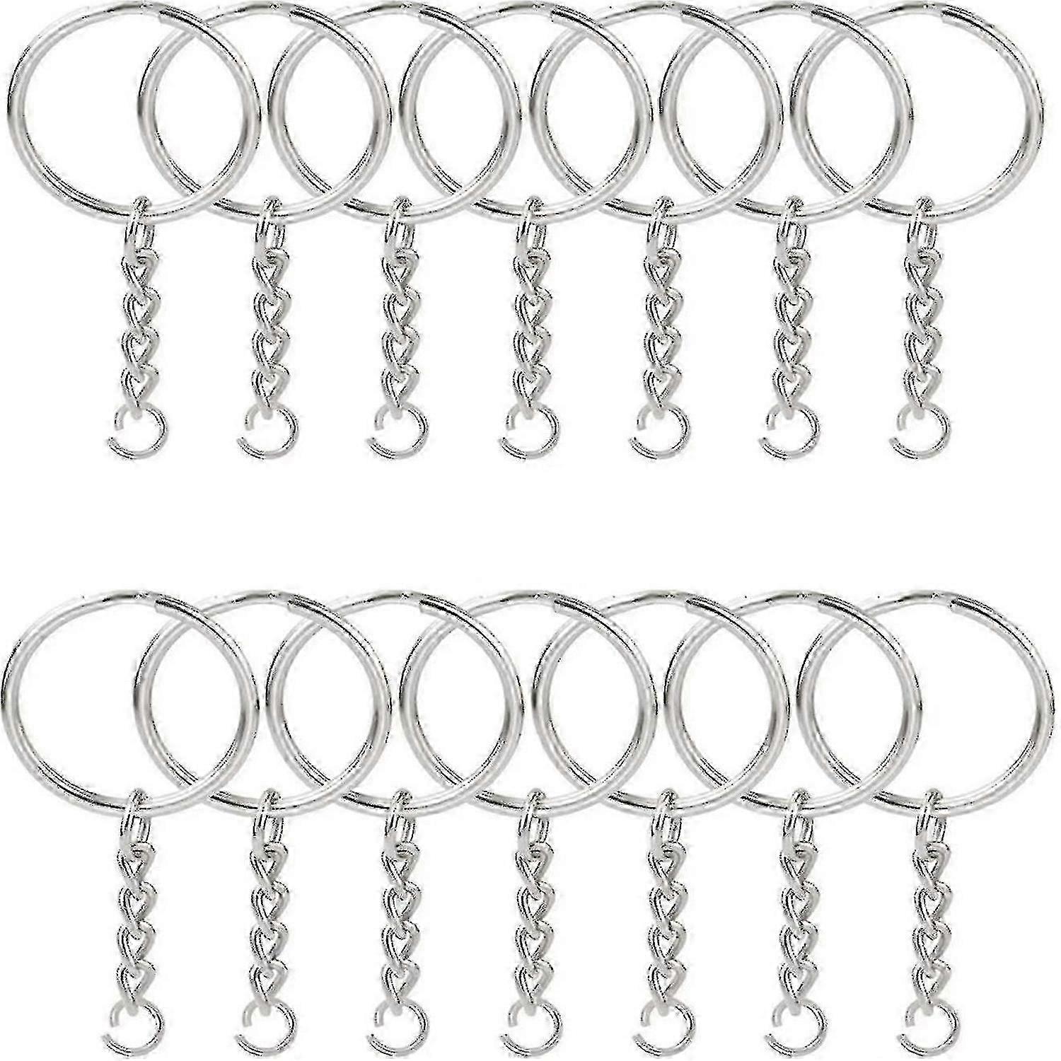 100pcs 1 Inch Split Ring Chain Kits