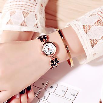 Veeki Daisy Mode Quarzuhr Casual Damen Uhr Blumen Damen Student Armband Uhr