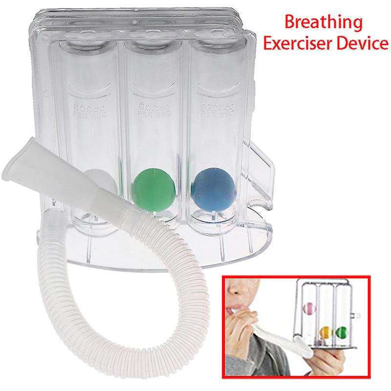 Deep Breathing Lung Capacity Exerciser Hygienic Respiratory Spirometry Trainer