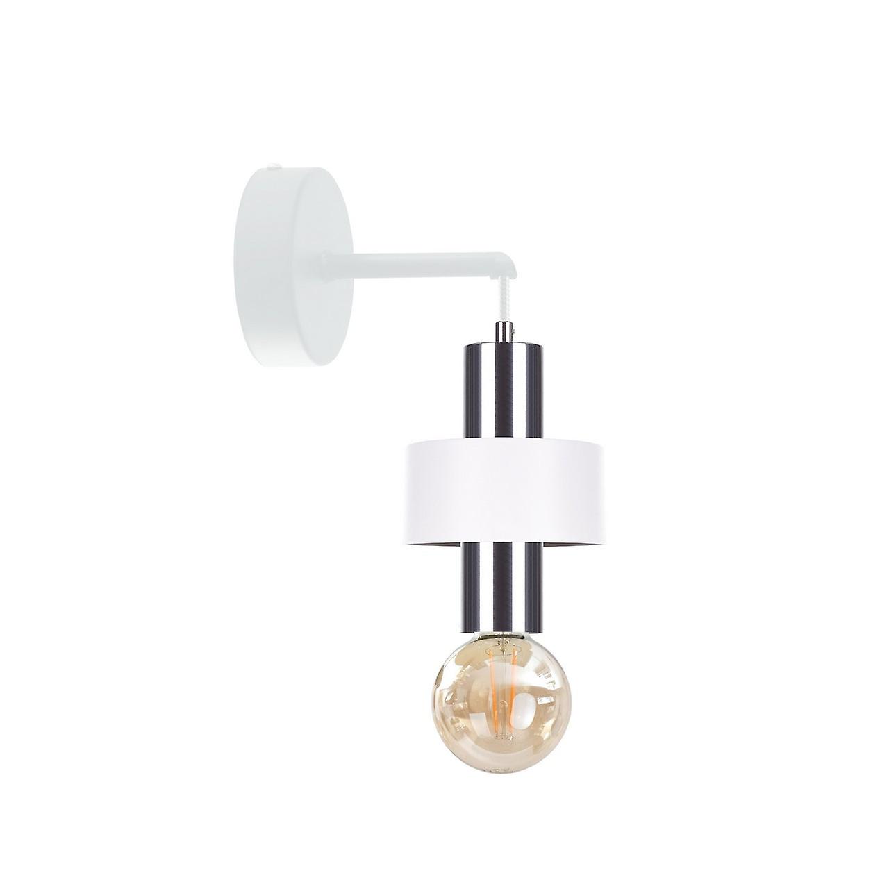 Keter Unica Wall Lamp White, Silver, 12cm, 1x E27