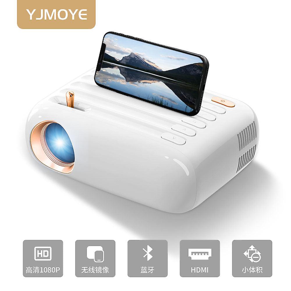 Yjmoye New Projector V1 Mini Portable Hd 720p Bluetooth Wireless Same Screen Home Projector