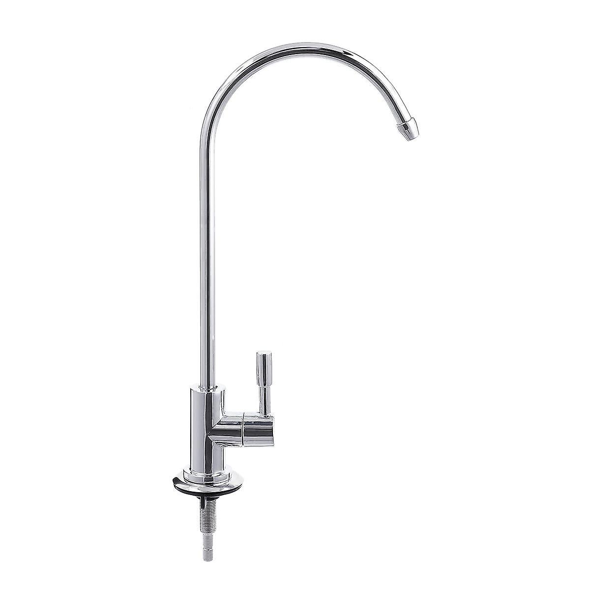 1/4 Inch Chrome Ro Water Filter Faucet For Reverse Osmosis Sink In Kitchen
