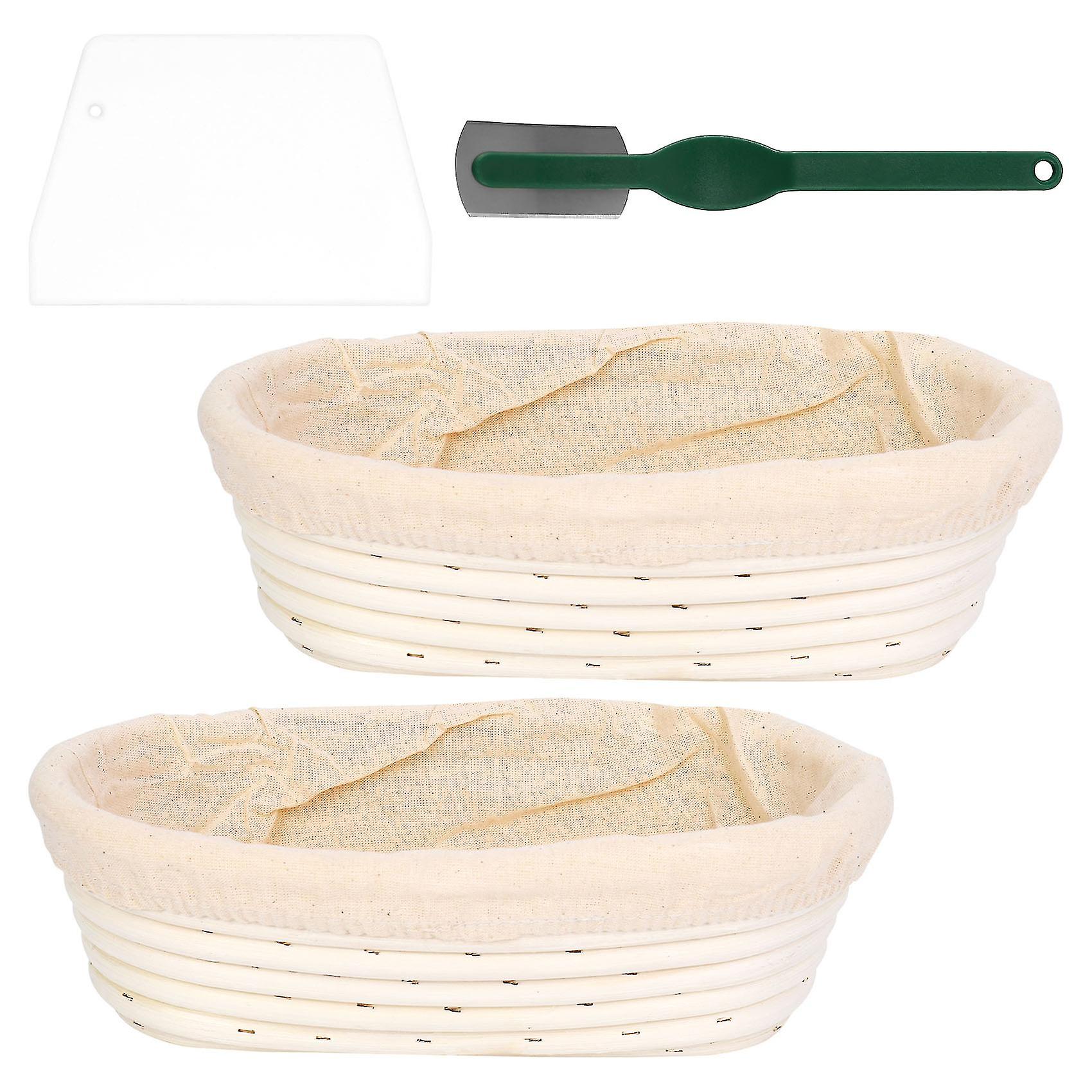 Banneton Bread Proofing Baskets - Round Banneton Sourdough Proving Baskets Natural Rattan Proofing