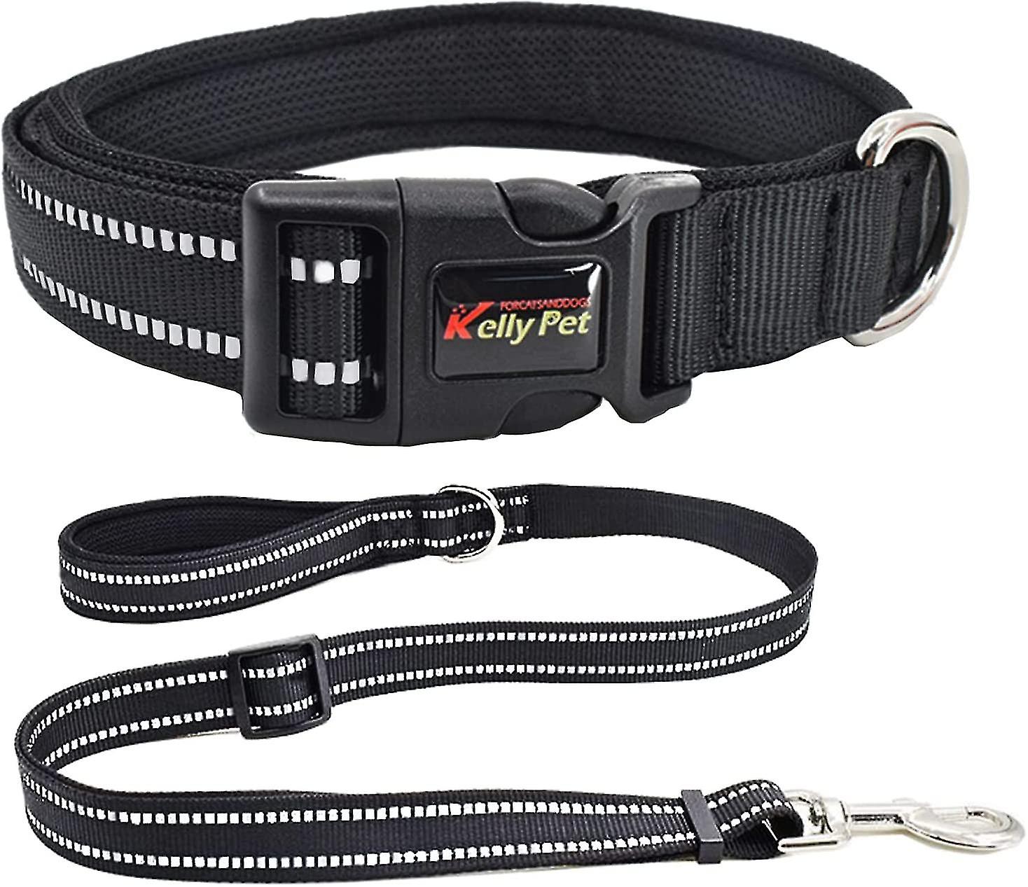 Reflective Dog Collar, Adjustable Basic Dog Collar With Safety Locking Buckle