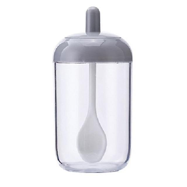 Grey Seasoning Bottle Plastic Jar Sugar Layer Storage Box Kitchen Ingredients Tool