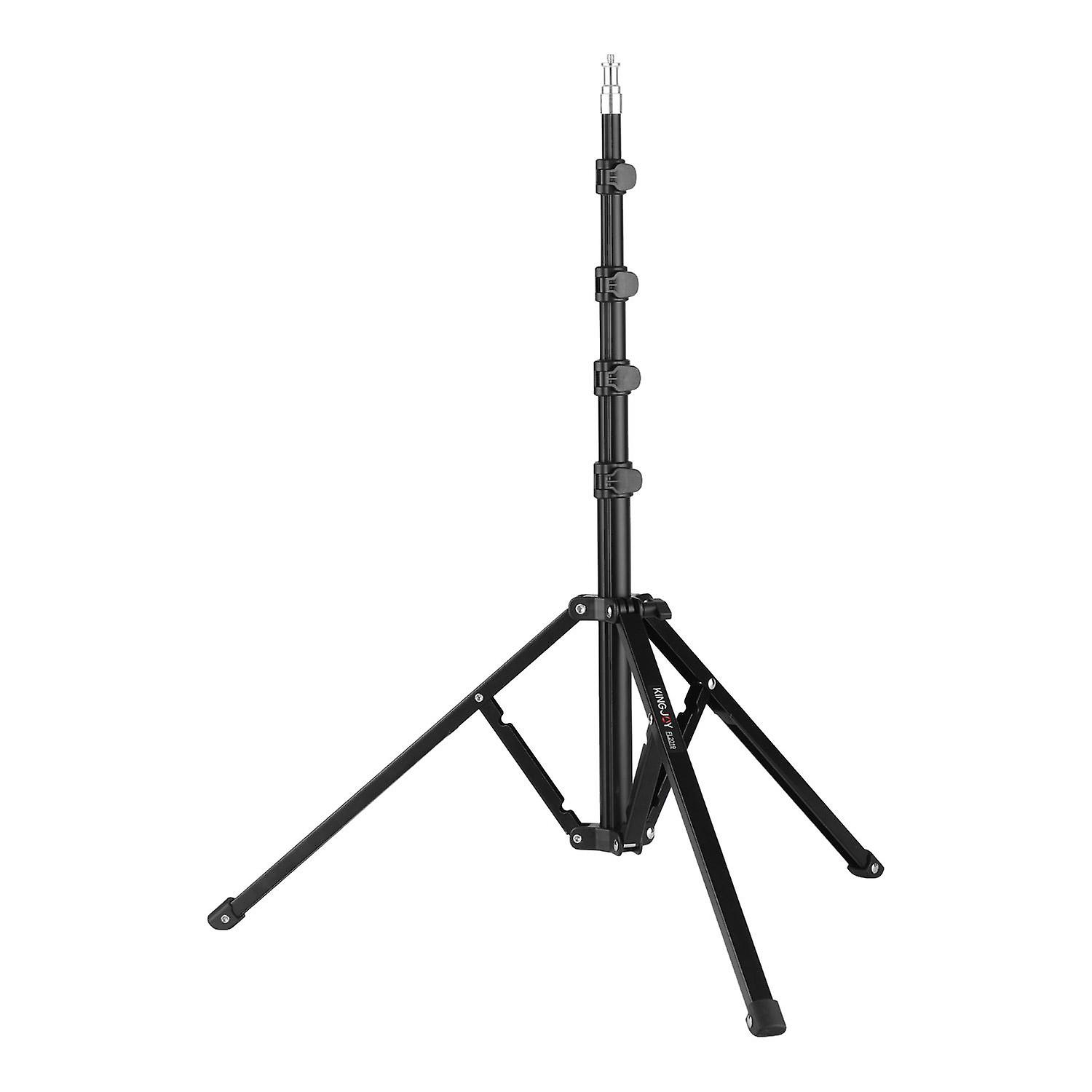 KINGJOY FL2019 Adjustable Metal Tripod Light Stand 8kg/17.6lbs Load Capacity 1/4 Inch Screw Max.
