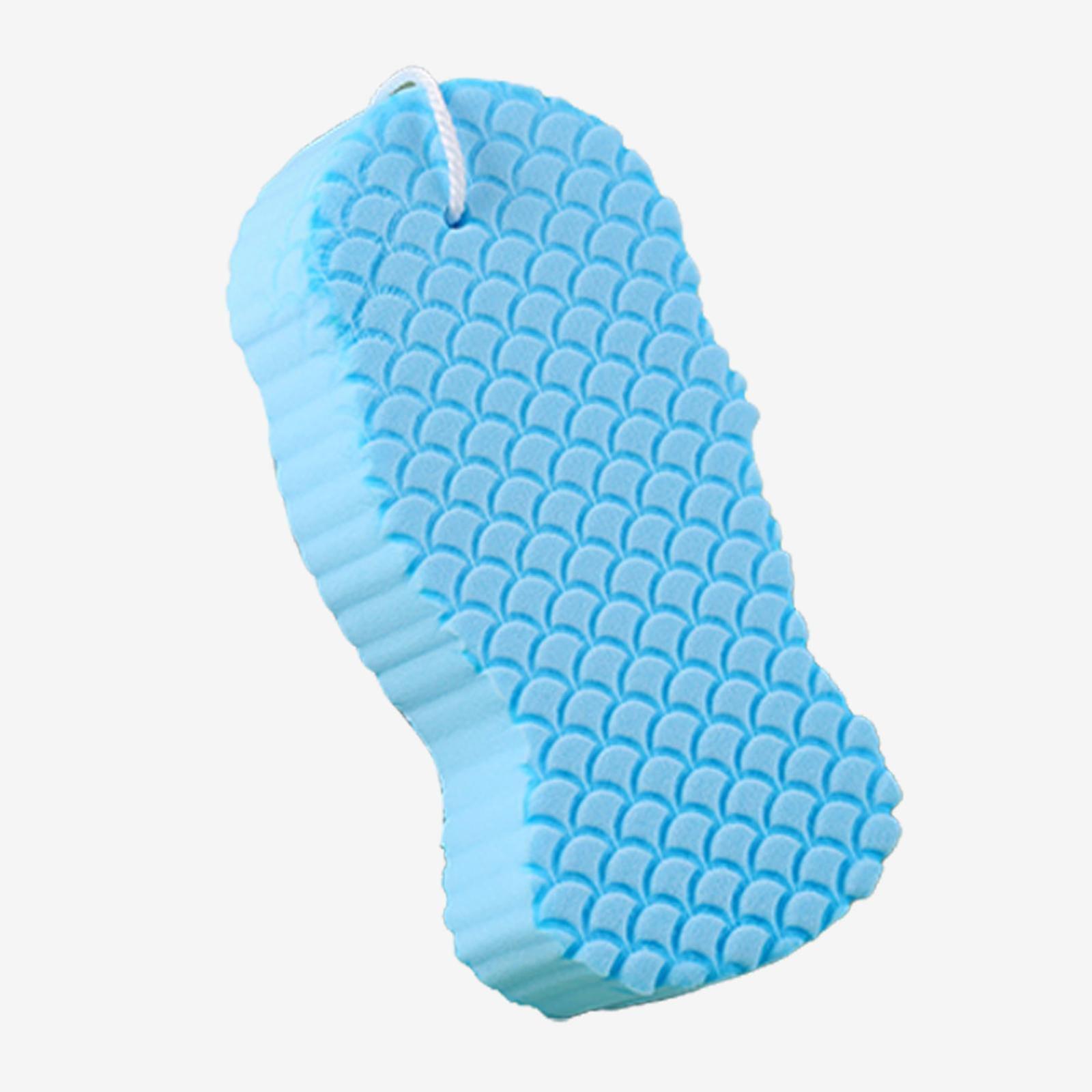 Dead Skin Remover Showering Sponge Reusable Exfoliating Bath Sponge Azure