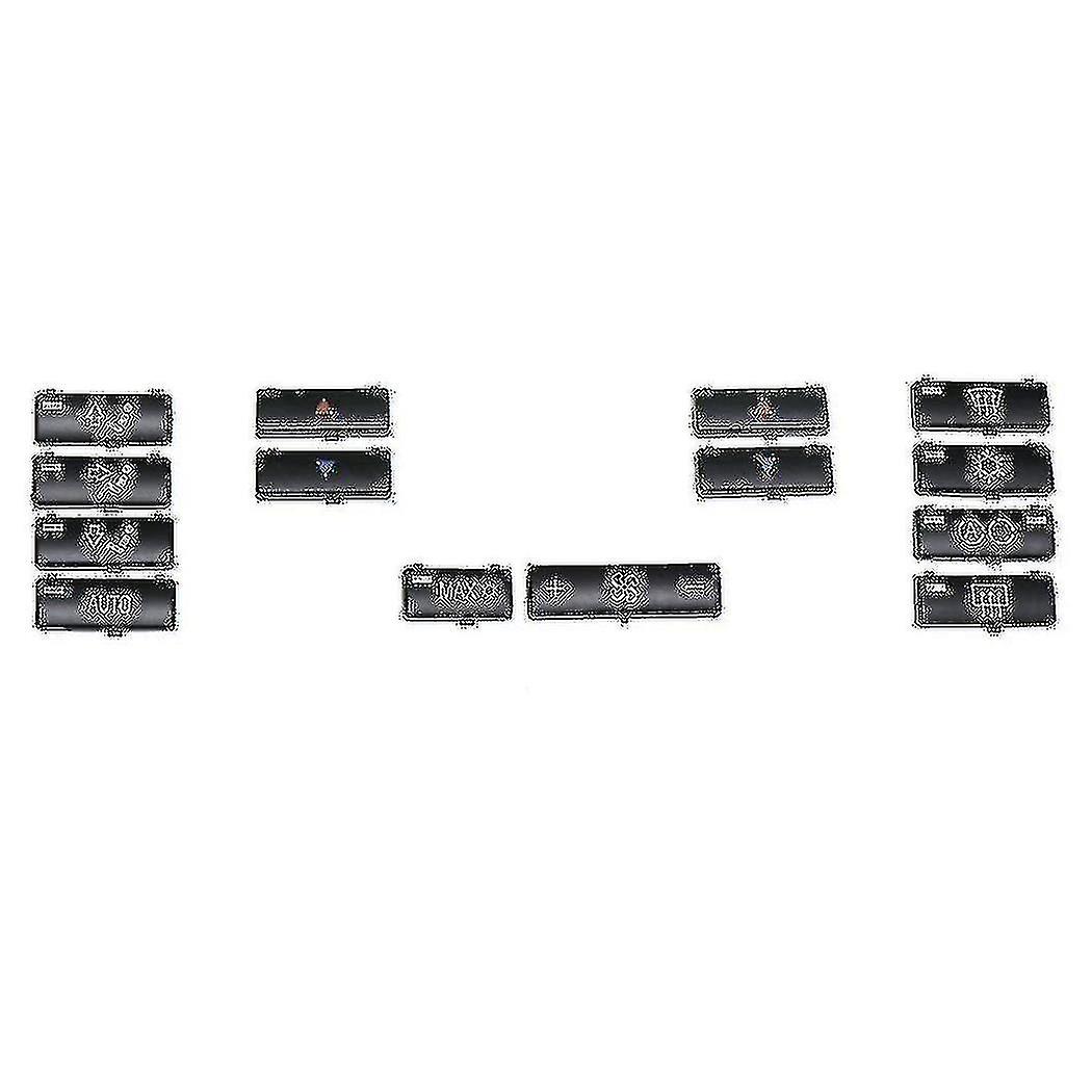 14pcs Car Climate Control Conditioning Switch Button Covers For X5 E53 1999-2006 E39 1996-2002 6411