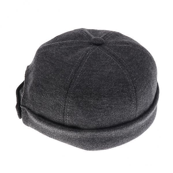 13xRetro eaves flange landlord hat Dark Gray