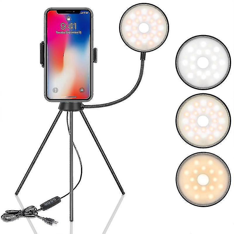 Led Light Tripod Mount Adapter Universal Tripod Rotatable Holder Selfie Sti