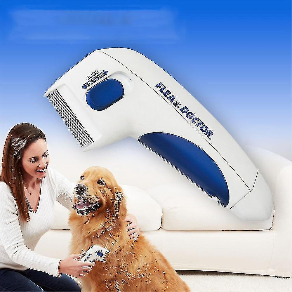 Electric Comb Dog Cat Anti Flea Tick Comb Head Lice Remover Pet Fleas Killer