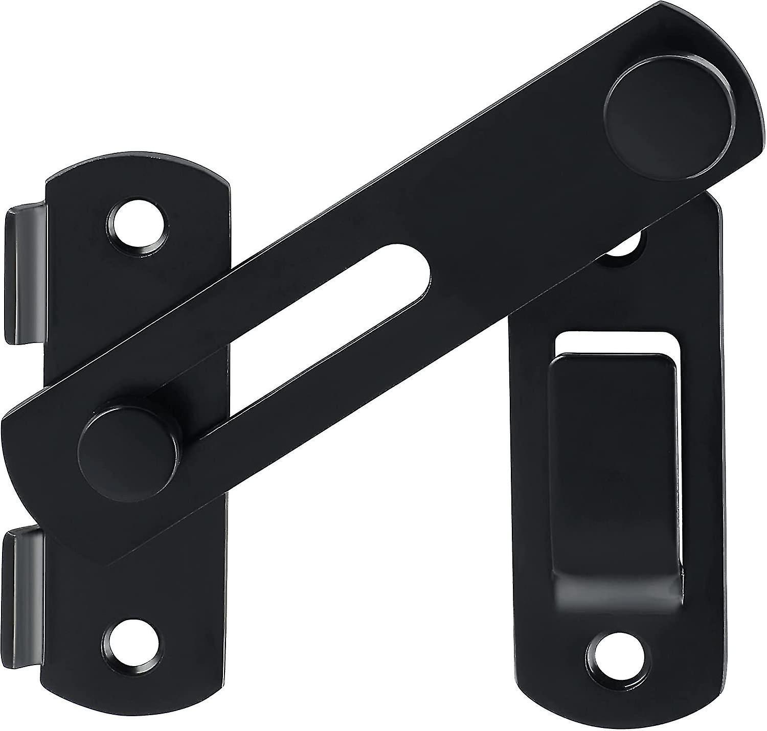 Thicker Door Lock Slide Gate Latch Tiny Door Bolt, Stainless Steel Matte Black
